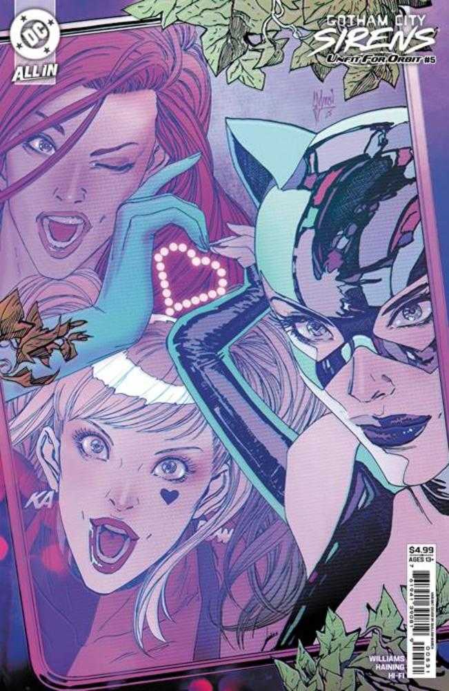 Gotham City Sirens Unfit For Orbit #5 (Of 5) Cover C Guillem March Connecting Card Stock Variant