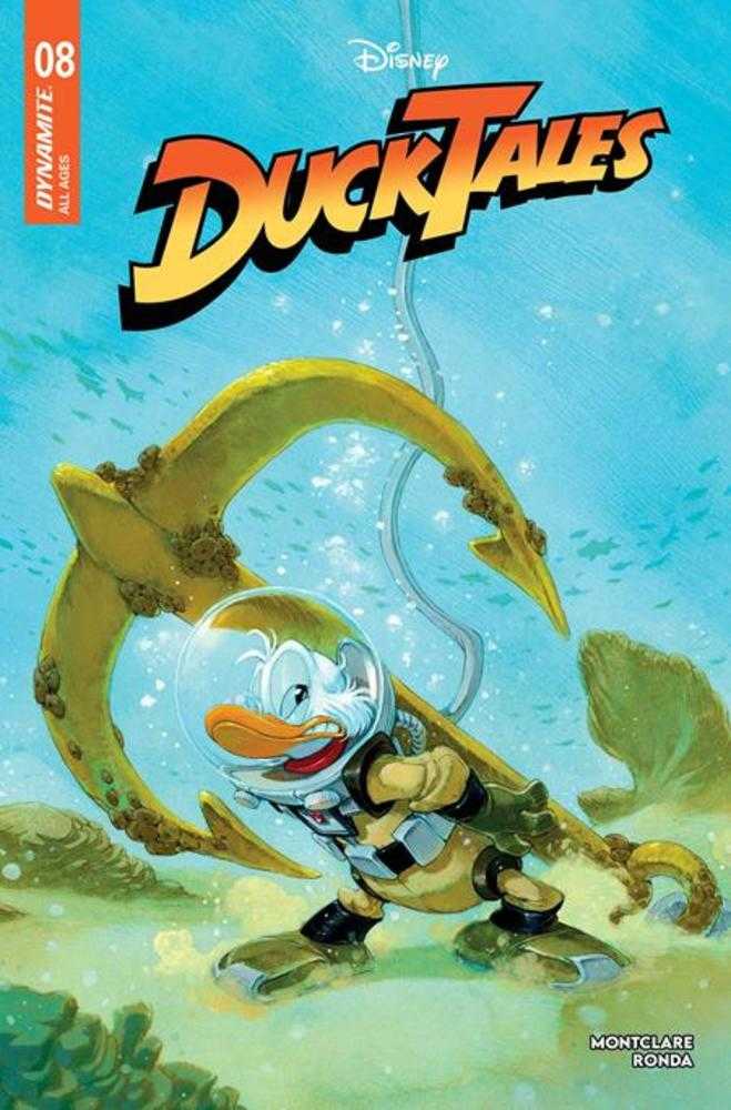 DuckTales comic book cover with Donald Duck underwater