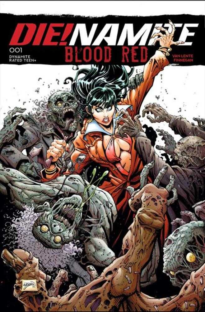 Comic book cover of 'Die! Namor: Blood Red' with a character in a dynamic pose.