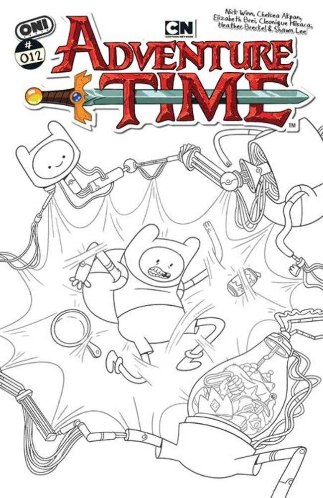Adventure Time (2025) #12 Cover E Inc 1:20 Nick Winn Black & White Variant