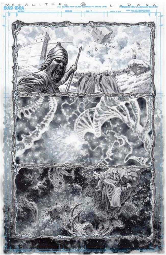 Olympus Saga Megalith #1 (Of 4) Cover Zb Lewis Larosa Original Art Edition 25 Variant