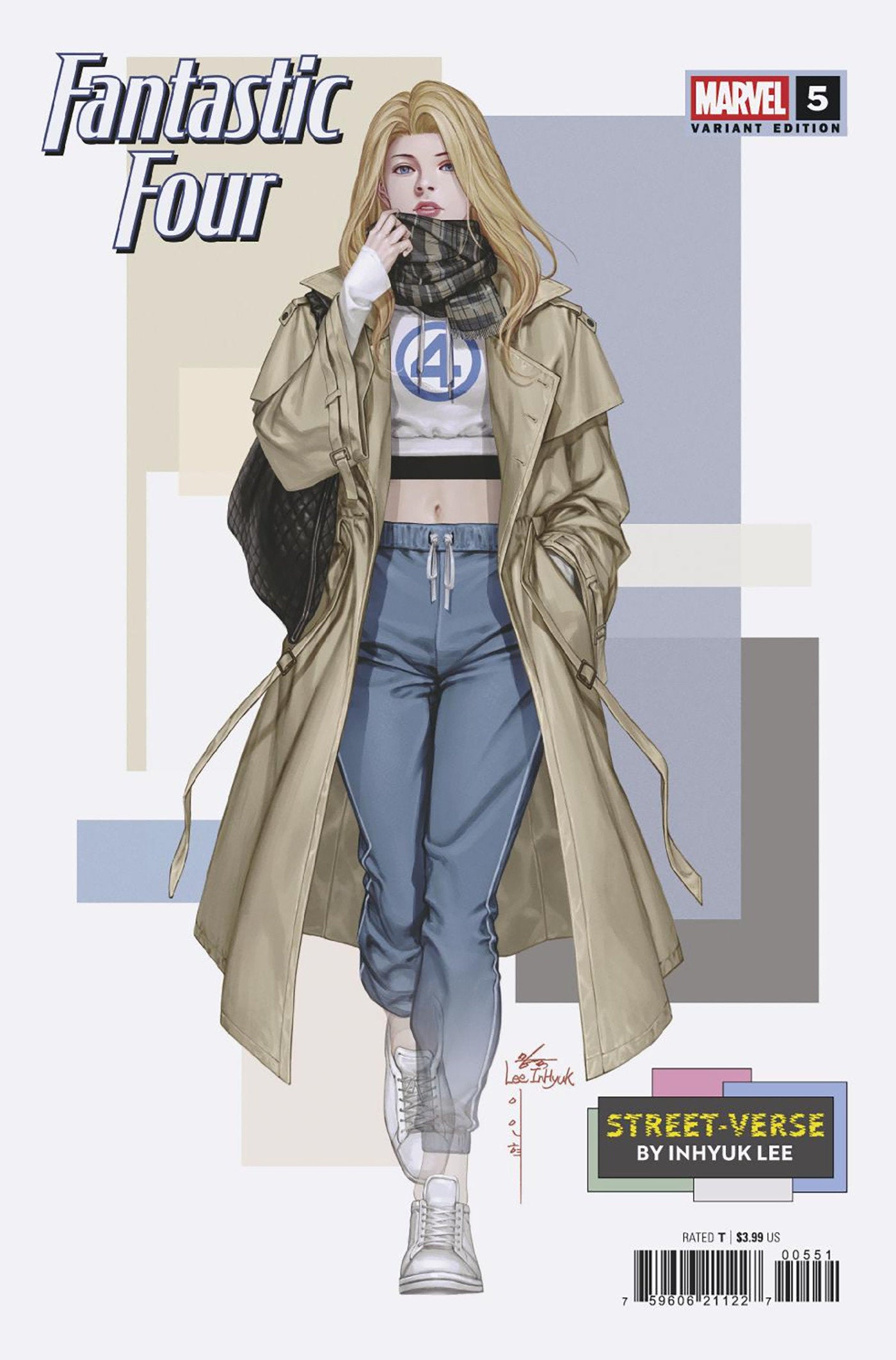 Comic book cover featuring a character in a trench coat with 'Street Verse' by Inhyuk Lee branding.