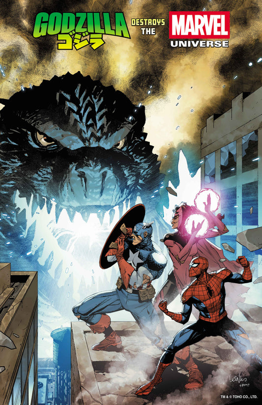 Godzilla Destroys The Marvel Universe (2025) #1B