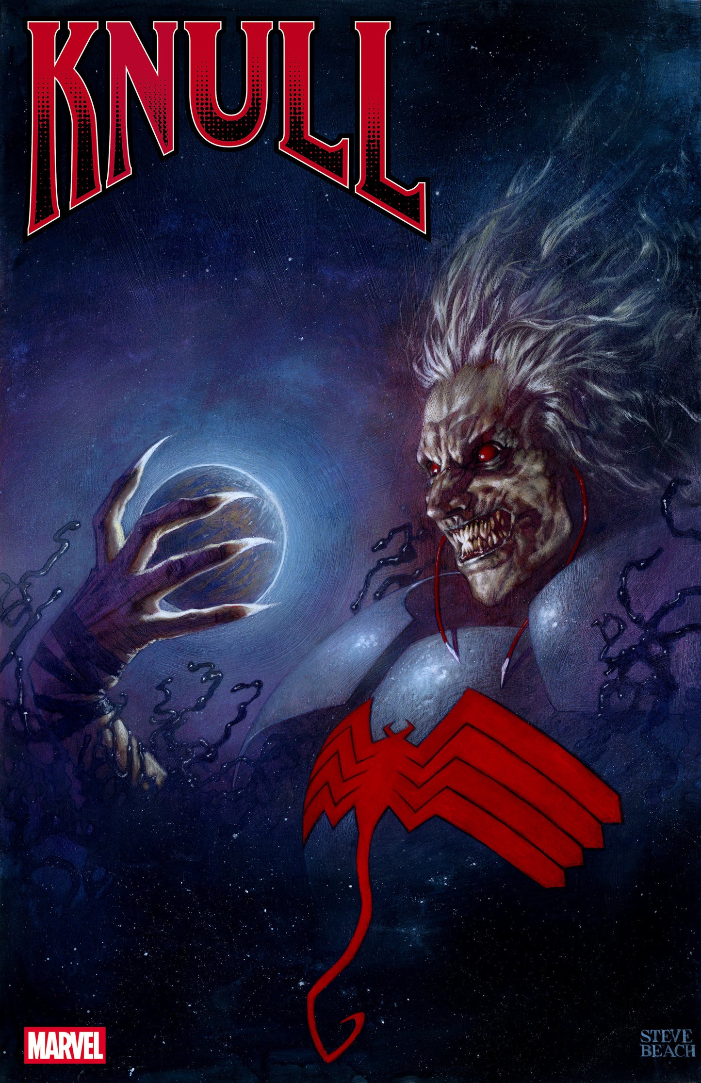Comic book cover featuring a character with a red logo and 'Marvel' branding