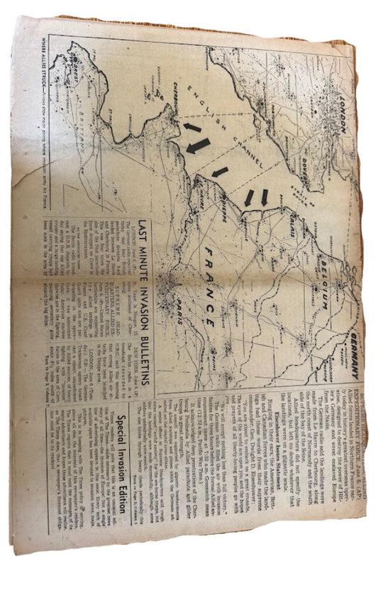 Los Angeles Times Vol. LXIII: Tuesday Morning, June 6, 1944 - 9 A.M. Final