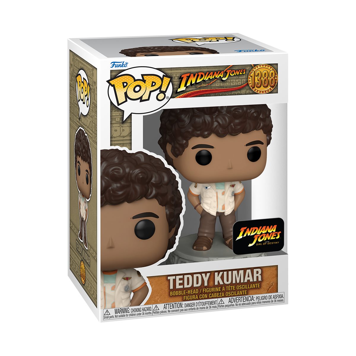 Indiana Jones and the Dial of Destiny Teddy Kumar #1388 Funko Pop! Vinyl Figure