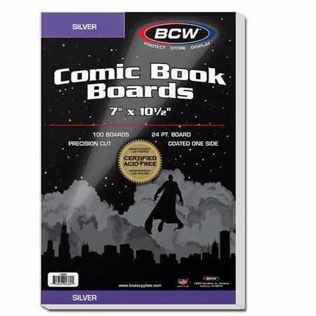 Silver Comic Backing Boards (Pack Of 100)
