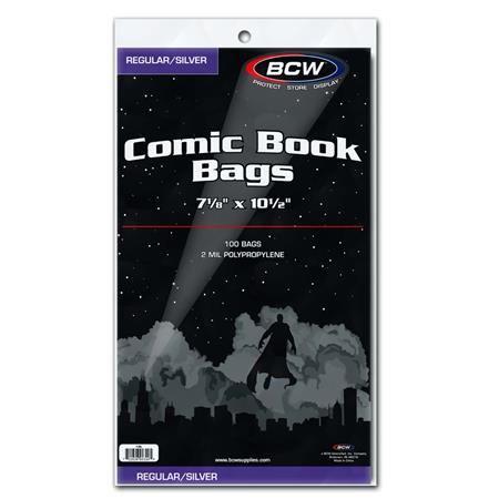 Silver Comic Bags (Pack Of 100)