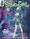 Comic book cover of 'Squid Girl' with a character in an underwater setting.