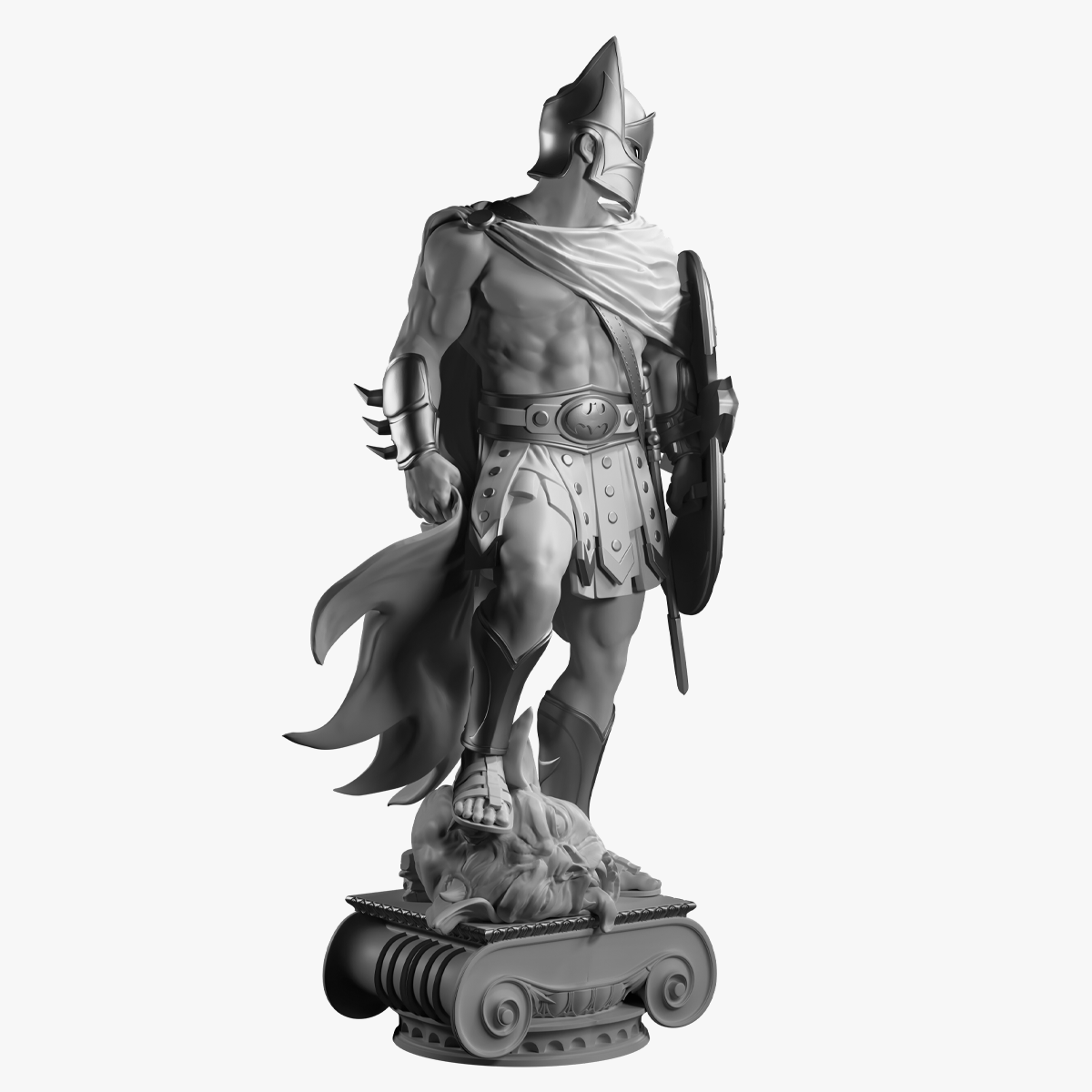 Batman: Champion of Gotham City Statue — Silver Edition