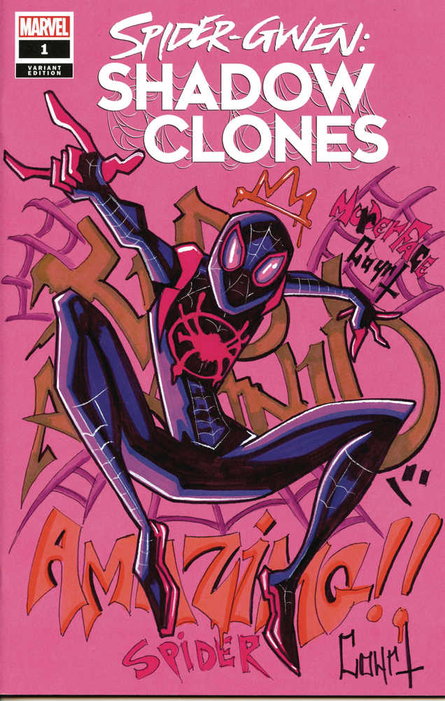 Df Spider-Gwen Shadow Clones #1 Blank Variant Morales Sketch