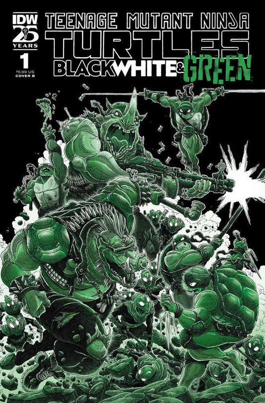 Teenage Mutant Ninja Turtles: Black White & Green (2024) #1B