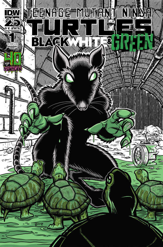 Teenage Mutant Ninja Turtles: Black, White, And Green (2024) #1D