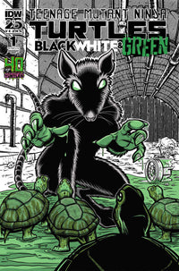 Thumbnail for Teenage Mutant Ninja Turtles: Black, White, And Green (2024) #1D