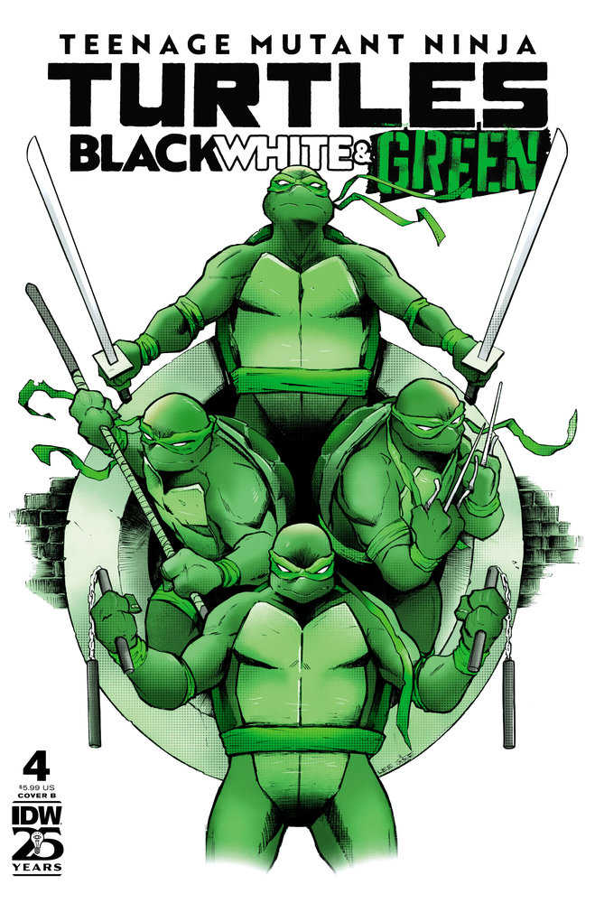 Teenage Mutant Ninja Turtles: Black, White, & Green (2024) #4B