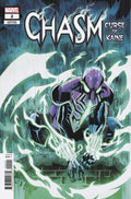 Comic book cover of 'Chasm: Curse of Kaine' with a character in a dynamic pose.