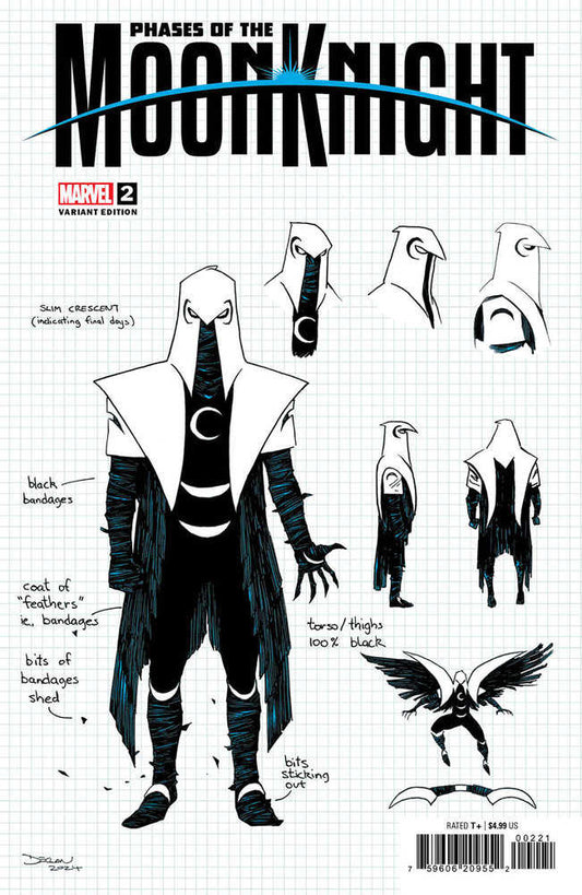 Phases Of The Moon Knight #2 Declan Shalvey Design Variant