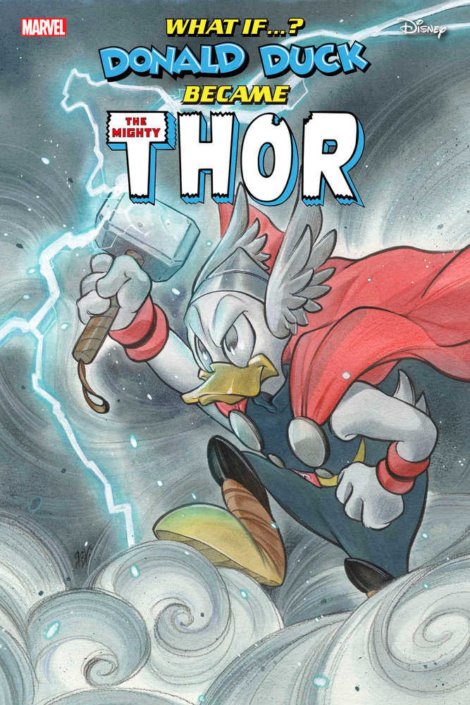 Marvel & Disney: What If...? Donald Duck Became Thor #1 Peach Momoko Variant