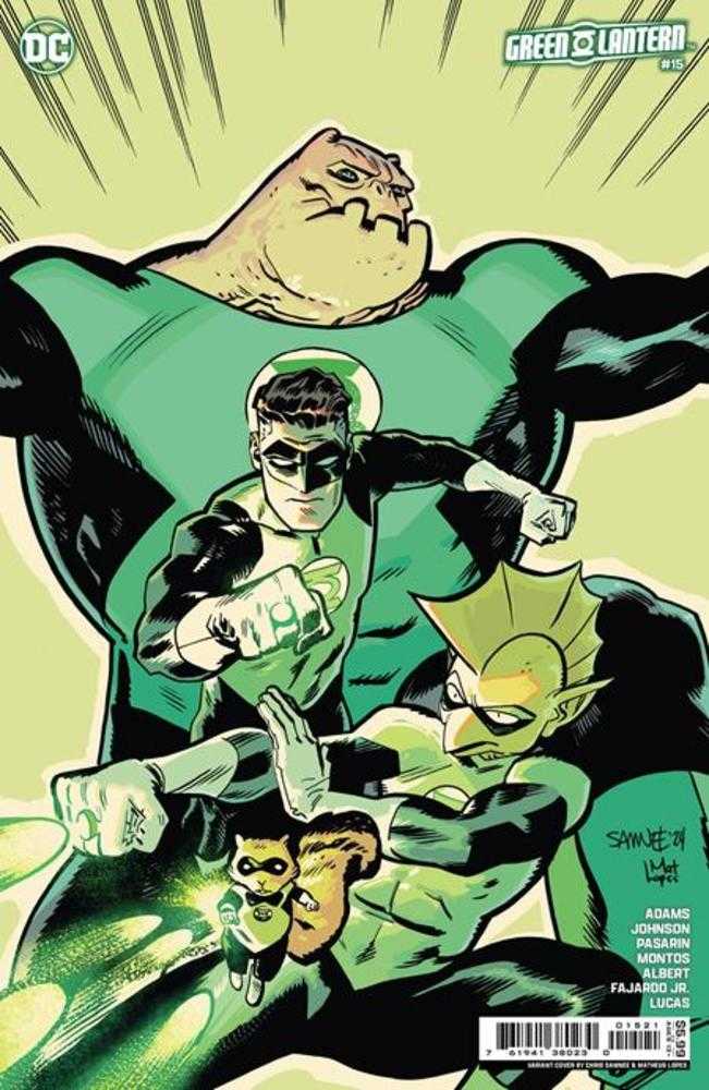 Green Lantern #15 Cover B Chris Samnee Card Stock Variant (Absolute Power)