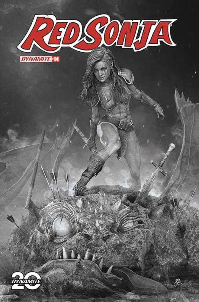 Red Sonja 2023 #14 Cover O 10 Copy Foc Variant Edition Bjorn Barends Black & White