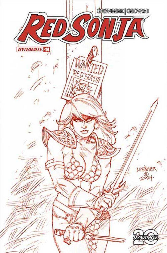 Red Sonja 2023 #14 Cover Q 10 Copy Foc Variant Edition Linsner Fiery Red