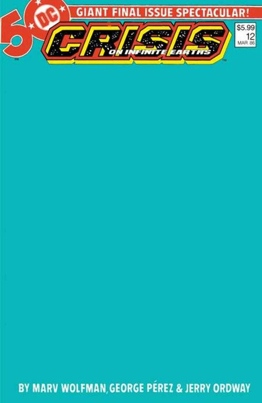 Crisis On Infinite Earths #12 Facsimile Edition Cover C Blank Variant