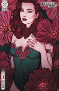 Cover of Poison Ivy #31 featuring a stylized illustration of the character Poison Ivy with red hair and a green costume, surrounded by red floral motifs.