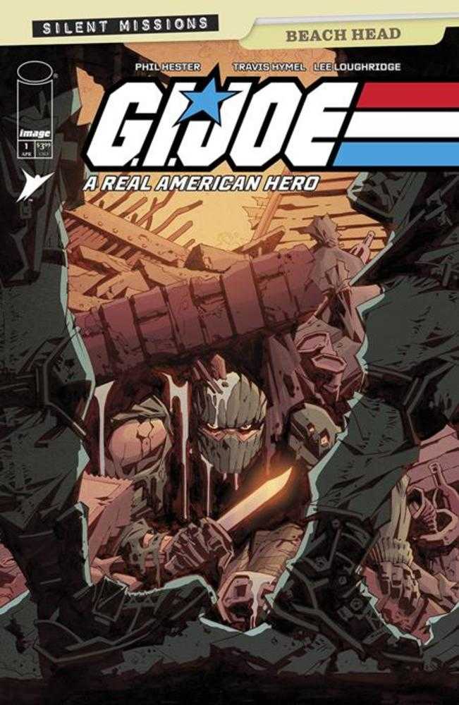 Comic book cover of G.I. Joe featuring a character holding a weapon.