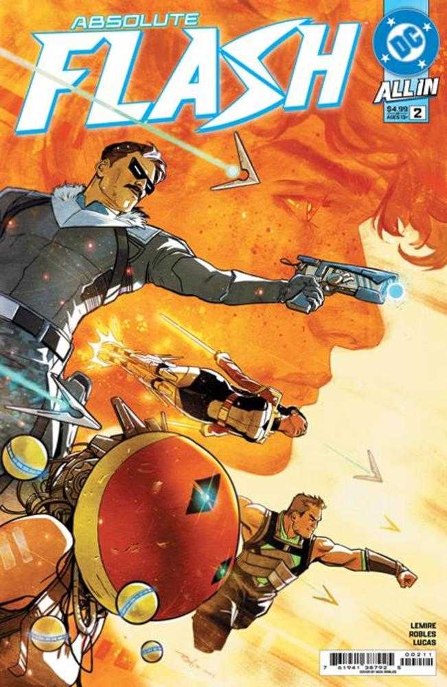 Comic book cover featuring characters from 'Absolute Flash' with a dynamic pose and vibrant colors.