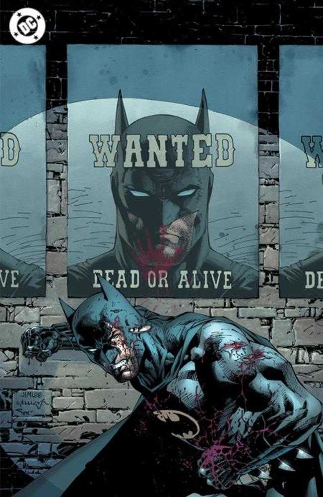 Comic book cover with a character in a 'Wanted' poster and another character lying on the ground.