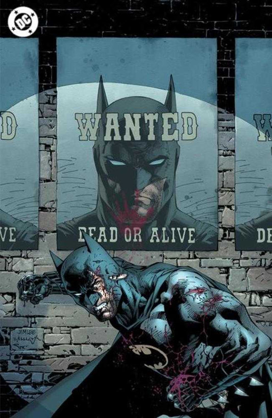 Comic book cover with a character in a 'Wanted' poster and another character lying on the ground.
