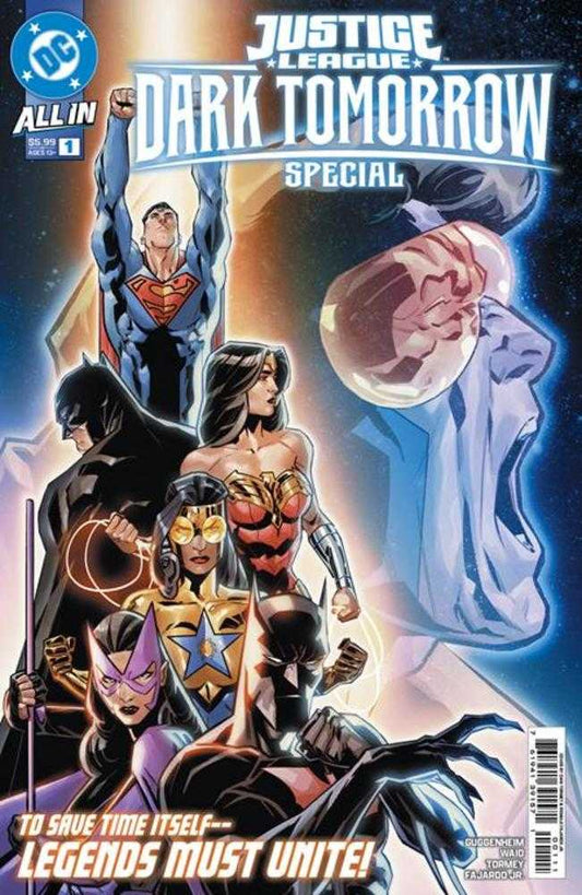 Comic book cover featuring characters from Justice League Dark Tomorrow Special