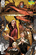 Comic book cover featuring characters in a fantasy setting with intricate details.