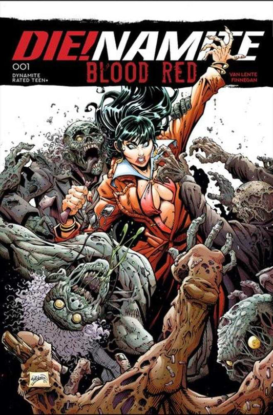 Comic book cover of 'Die! Namor: Blood Red' with a character in a dynamic pose.