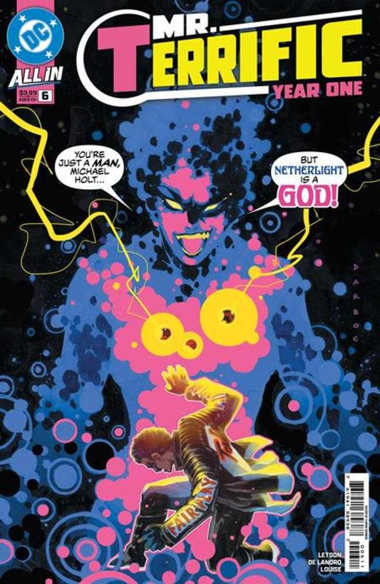 Comic book cover of 'Mr. Terrific: Year One' with stylized art and text.