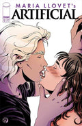Comic book cover of 'Artificial' featuring two characters close to each other.