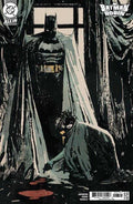 Comic book cover featuring Batman and Robin in a dramatic pose with curtains in the background.