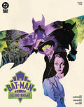 Comic book cover featuring a silhouette of a character and a woman with 'The Batman: Second Knight' title.