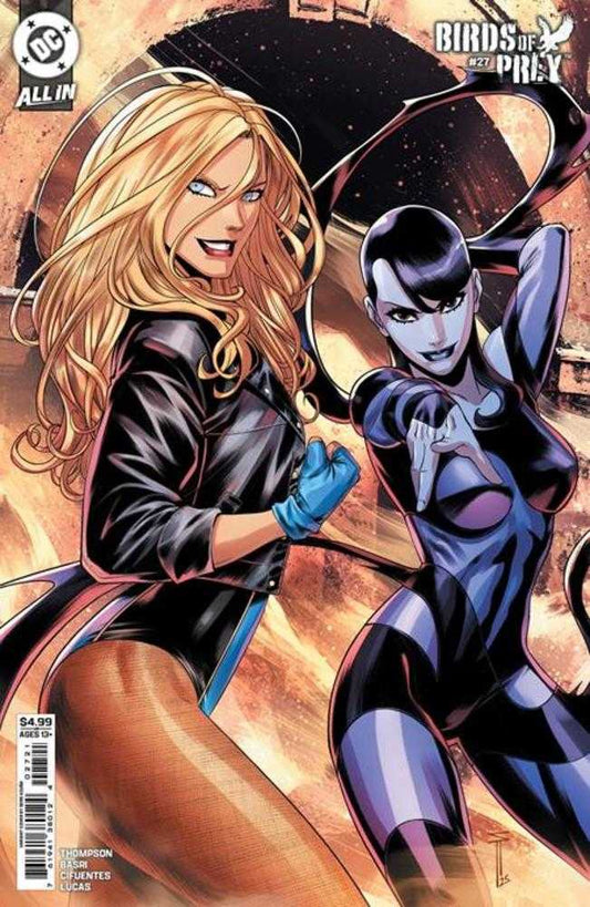 Comic book cover featuring two superheroines from 'Birds of Prey'.