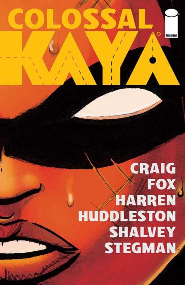 Comic book cover of 'Colossal Kaya' with a stylized face and title text.