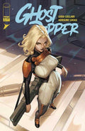 Comic book cover featuring a character in futuristic attire with 'Ghost Rider' title and authors' names.