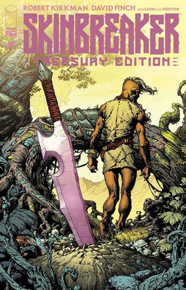Cover of 'Skinbreaker' Treasury Edition with a warrior holding a large weapon.