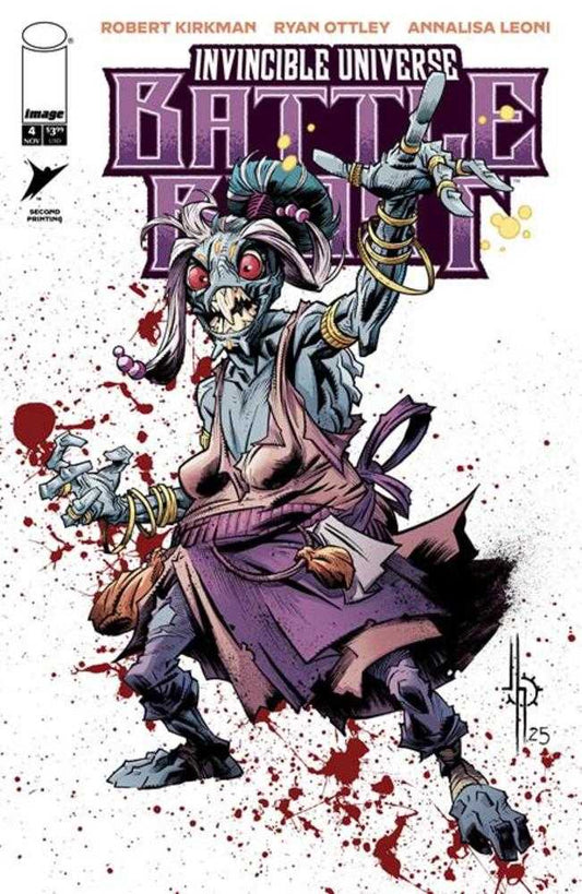 Comic book cover featuring a character from 'Invincible Universe Battle Fest' with a dynamic pose.