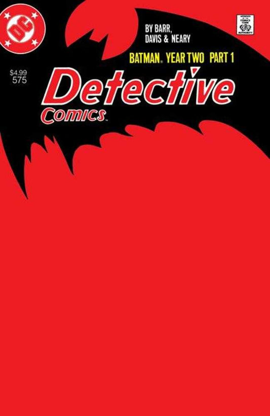 Detective Comics #575 Facsimile Edition Cover C Blank Card Stock Variant (Year Two Part 1 Of 4)