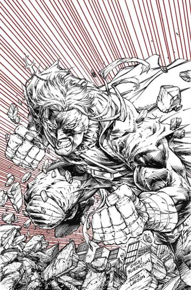 Final Boss #4 Cover E 1 in 50 Shelby Robertson Black & White Variant (Mature) - artist: David Miller, artist: Ifan Noor, artist: Tyler Kirkham, cover-artist: Shelby Robertson, Created, FOC Out Of Stock Update, M.A.P., New, Pre-Order, writer: Tyler Kirkham