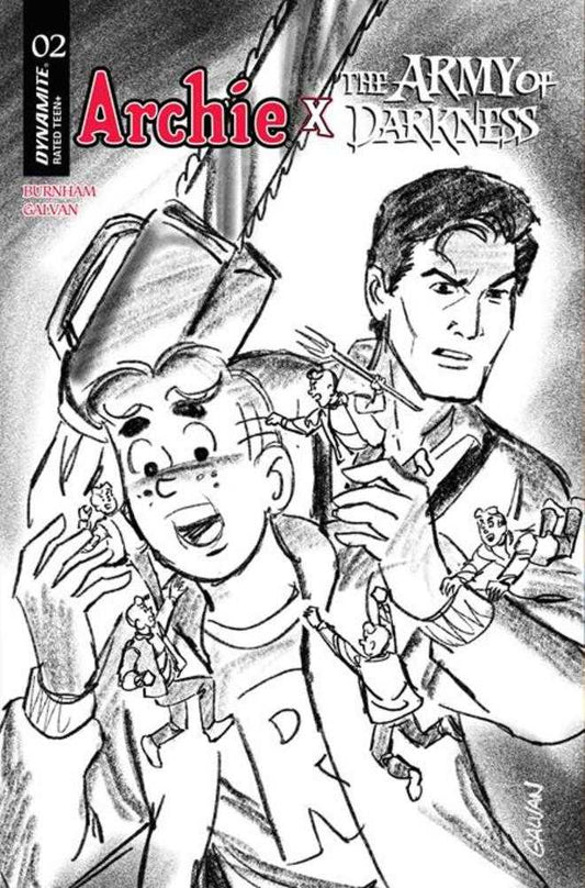 Archie X Army Of Darkness #2 Cover G 1 in 10 Bill Galvan Pencils Variant