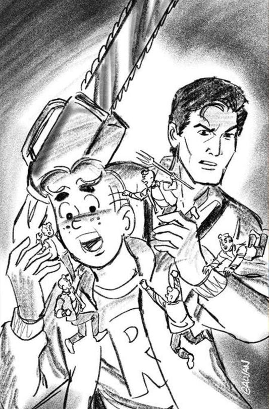 Archie X Army Of Darkness #2 Cover I Inc 1:15 Bill Galvan Pencils Full Art Variant