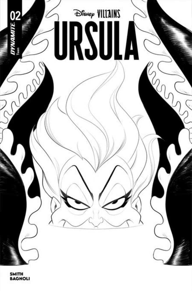 Disney Villains Ursula #2 Cover G 1 in 10 Robert Quinn Line Art Variant