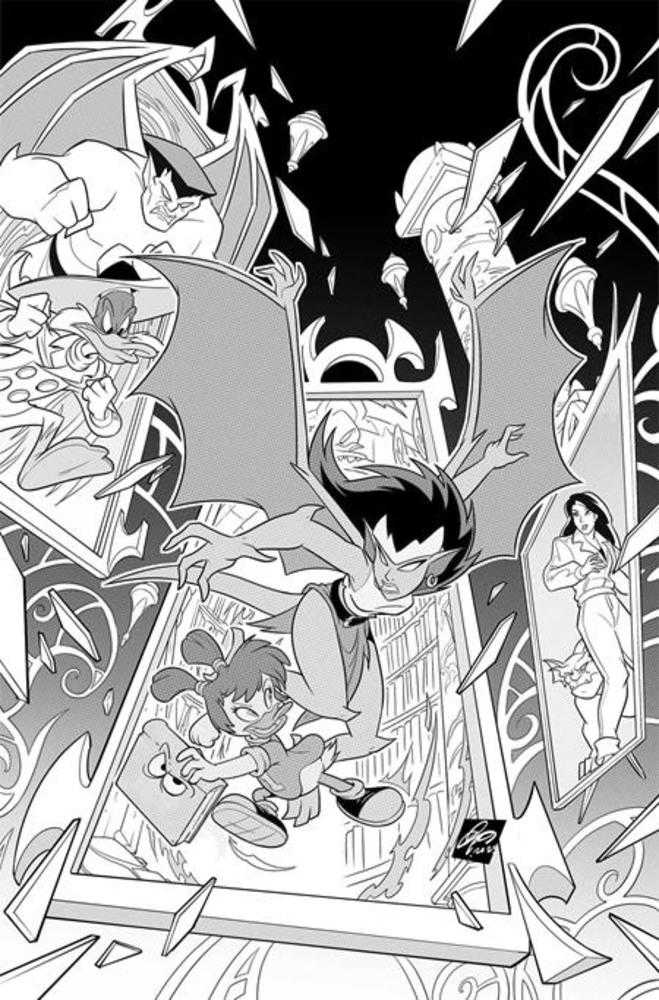 Gargoyles Darkwing Duck #3 Cover I Inc 1:20 Ciro Cangialosi Line Art Full Art Variant - artist: Ciro Cangialosi, cover-artist: Ciro Cangialosi, Created, FOC Out Of Stock Update, M.A.P., New, Pre-Order, writer: Greg Weisman, writer: Tad Stones