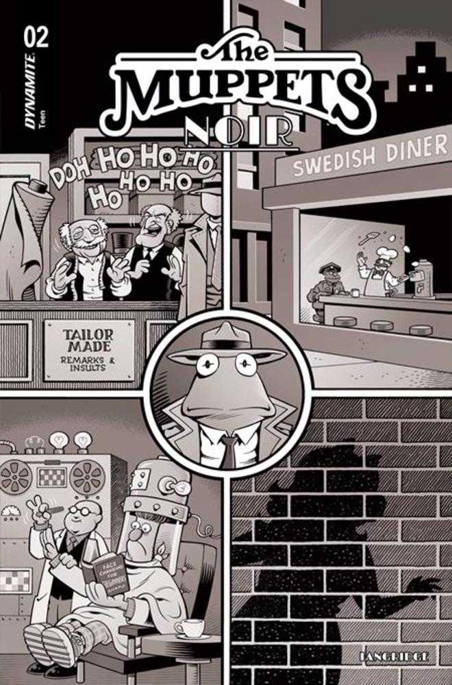Muppets Noir #2 Cover E Inc 1:15 Roger Langridge Line Art Variant